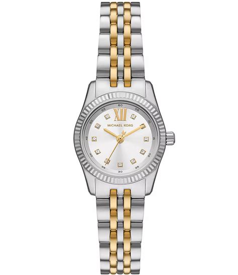 Michael Kors Women's Lexington Three Hand Two Tone 